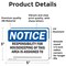 Signmission Responsibility For Housekeeping Area Custom, 5 in W x Rectangle, Vinyl Decal OS-2PACK-NS-D-35-L-16473 - alternate 5